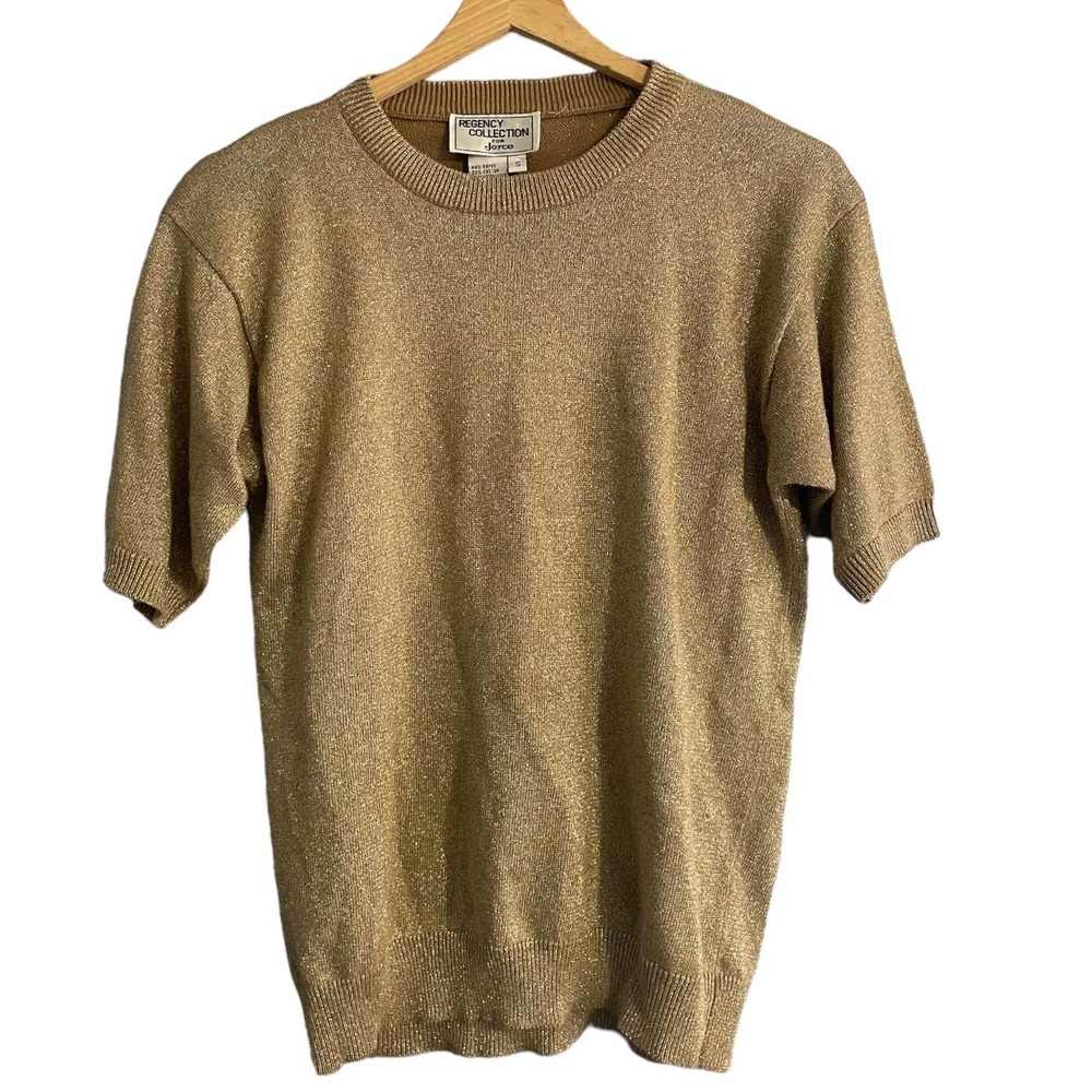 Vintage Gold Short Sleeve Sweater
